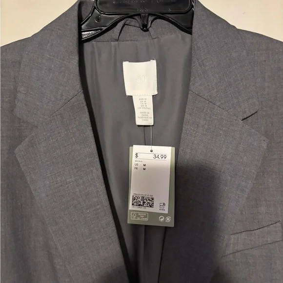 Women’s Gray Blazer Jacket, size medium - Picture 2 of 3